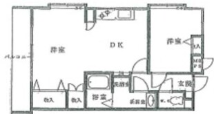 三愛西一之江マンションの物件間取画像